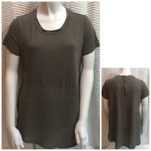 Mossimo Supply Co. Olive Short Sleeve Tee